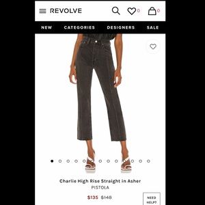 Pistola Charlie High Rise Straight in Asher